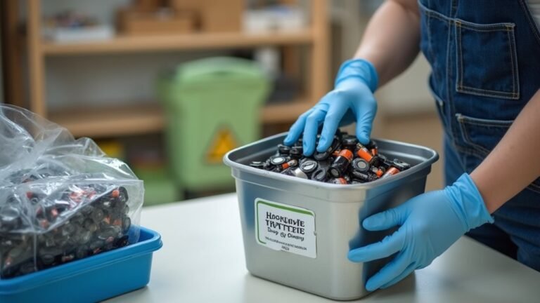 battery recycling separate secure packaging