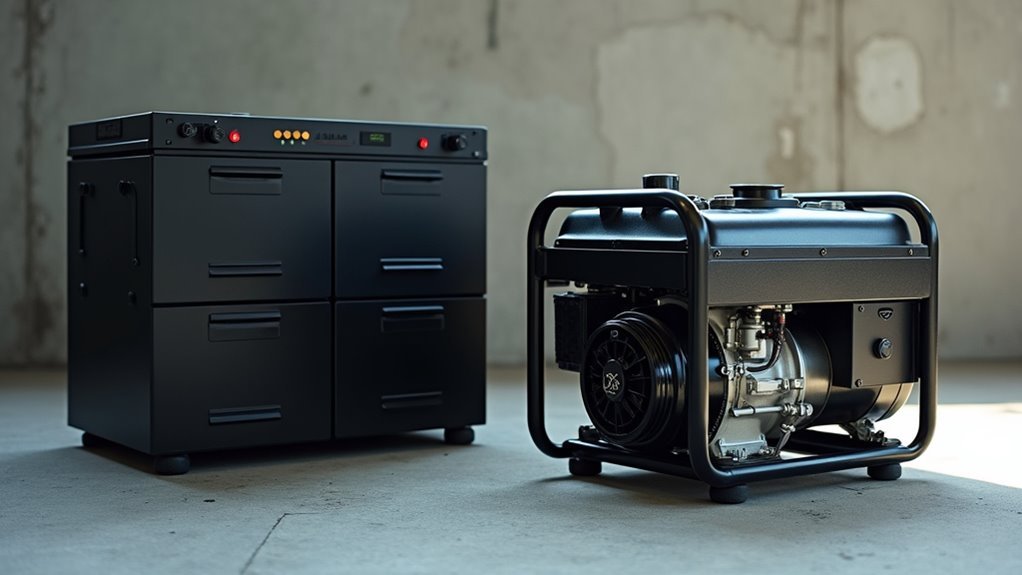 solar battery versus generator